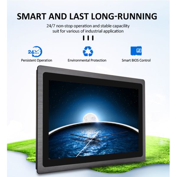 Industrial All In One PC Touch Screen With Intel Celeron J1900 Processor 16.7M Colors