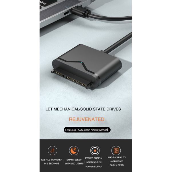 USB3.0 To SATA Easy Drive 2.5 3.5 Hard Disk Adapter Cable