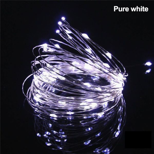 Water Proof 10m Solar Powered Outdoor String Lights Led 100 Double Modes
