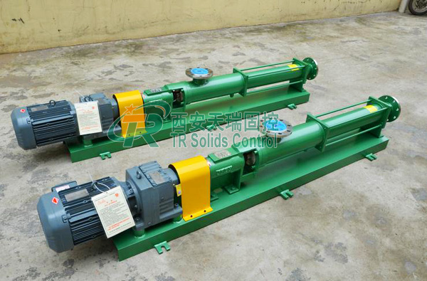 Oilfield Horizontal Screw Pump , Adjustable Pressure Sludge Screw Pump
