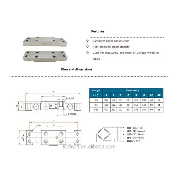 DL24 Compact Structure Flange Tension Sensor/Load Cell Strain Gauge Sensor for Force Detection