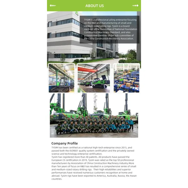 KR50A - 16 Earth Auger Piling Rig Machine Drill Bagger Working Speed 40rpm.