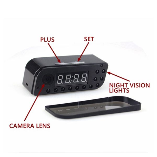 160D Width Angle Wifi Camera Clock 12 Hours EP701 Multi Function For Recording