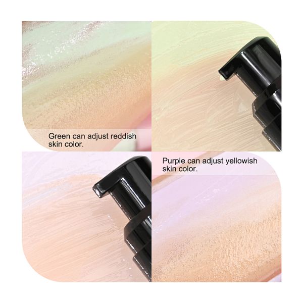 Brightening Concealer Color Changing Temperature-Changing Makeup Base Isolation Cream Makeup Liquid Foundation Full Coverage