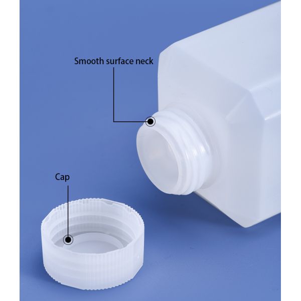500ml Translucent Medicine Polylab HDPE Reagent Bottle Small Mouth