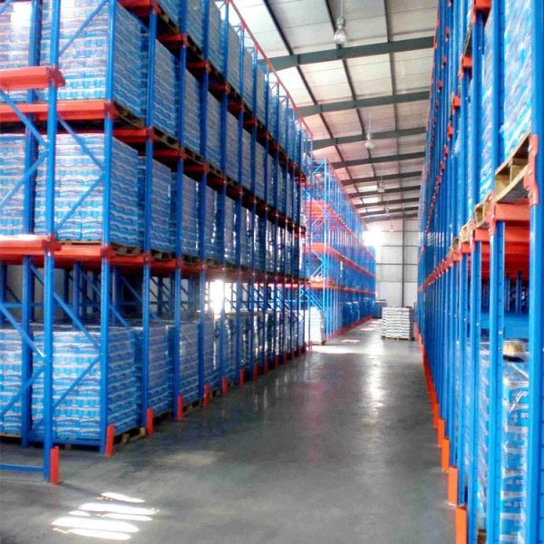 Warehouse Drive In Rack Pallet Racking 2-7 Levels High Density Storage System