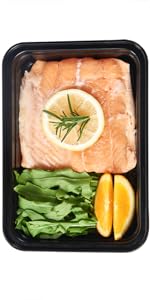 28 Oz 1 Compartment Black Rectangular Reusable To Go Lunch Prepping Boxes BPA-Free Microwavable Freezer Dishwasher