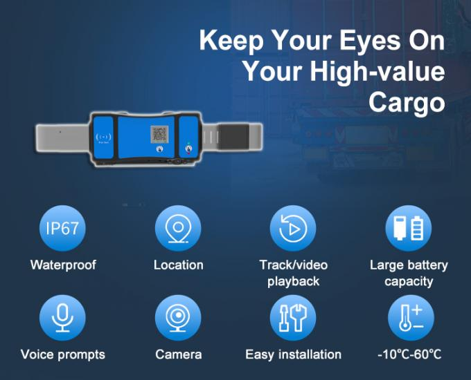 Jointech JT705C Long Battery Container Video Gps Tracking Lock for Cargo Transportation with Remote Unlock