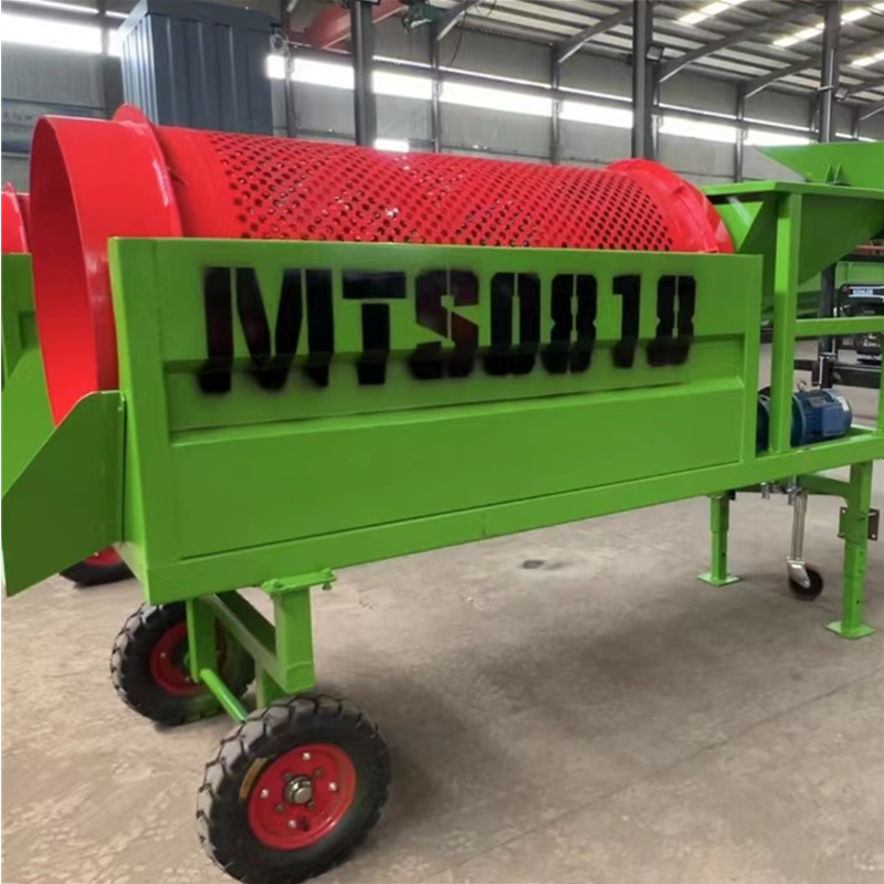 Customized Small Mobile Screening Compost Topsoil Trommel Screen with 770 KG Capacity