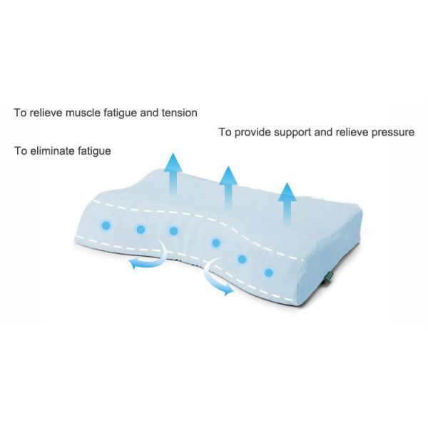 Soft Contour Infant Memory Foam Pillow Wave Surface For Massage