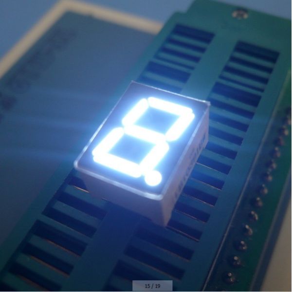 High brightness ultra red 0.39 lnch Single Digit 7 Segment Led Display common cathode for instrument panel