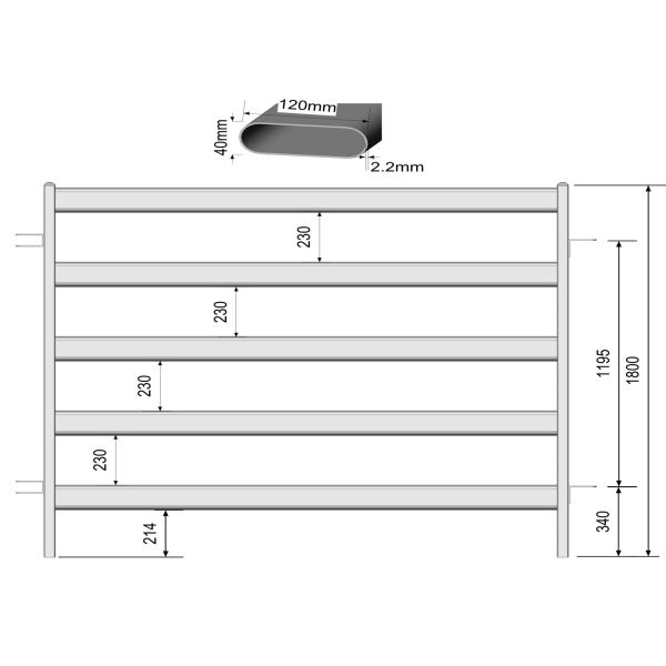 Cattle Fencing Panels 1.8m x2.1m