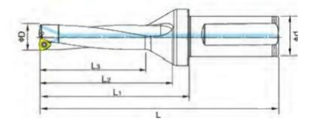 5D CNC Machine U Drill 10-13.9mm Diameter Range For Steel Workpiece