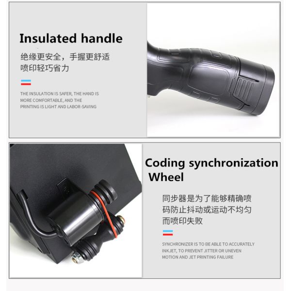 600DPI 25.4mm Smart Handheld Portable Batch Coding Machine Inkjet Printer