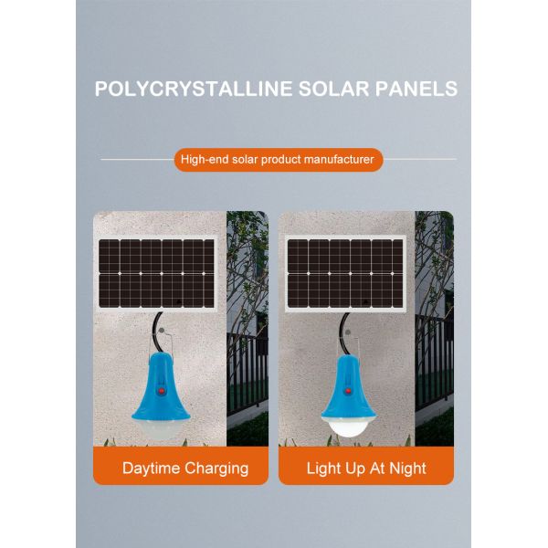Cell Type Solar Powered Light Lithium Build-In Battery With Switch Emergency Rechargeable