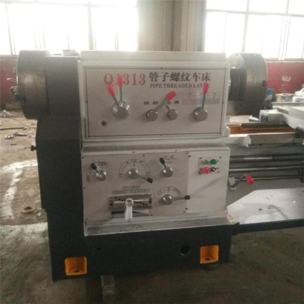 Pipe Threading Turning Manual Lathe Machine Horizontal Q1338 22kw Power