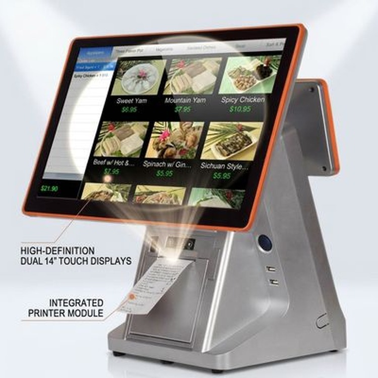 Dual 14-inch Touch Screens