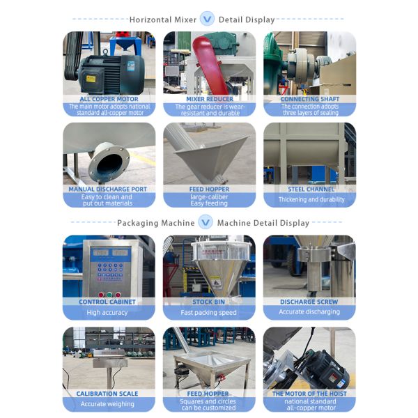 Blue Detergent Powder Making Machine with Mixing Function and Additional Capabilities