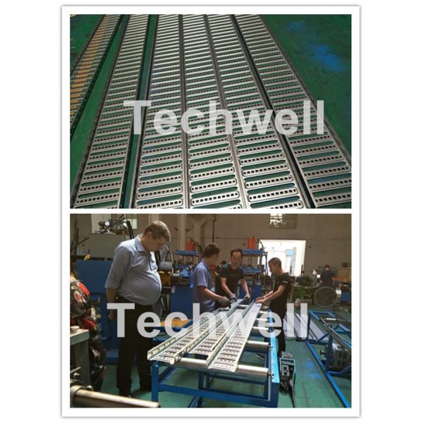 18 forming stations Auto Changeover Cable Tray Roll Forming Machine with PLC Electrical Control