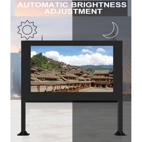 98 inch ultra large screen high-definition high brightness LCD electronic newspaper reading column outdoor lcd display