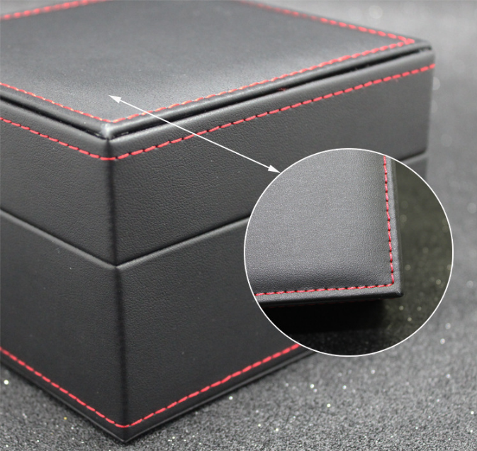 Eco - Friendly Plastic Watch Box PU Leather Outside Waterproof Environmentally Friendly