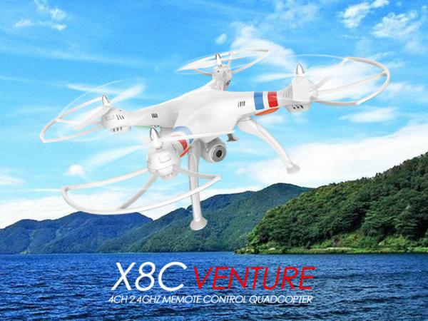 Buy X8C 2.4G 4CH 6-Axis Venture RC Quadcopter Drone Headless Aerial Photography 2MP Fly Camera at wholesale prices
