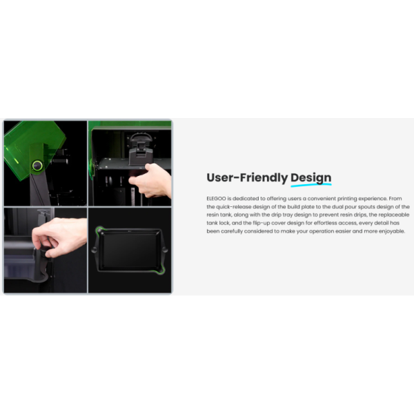 ELEGOO Saturn 4 10-inch 12K Mono LCD Auto Leveling Advanced Cooling System Smart Mechanical Sensor ELEGOO LCD 3D Printer