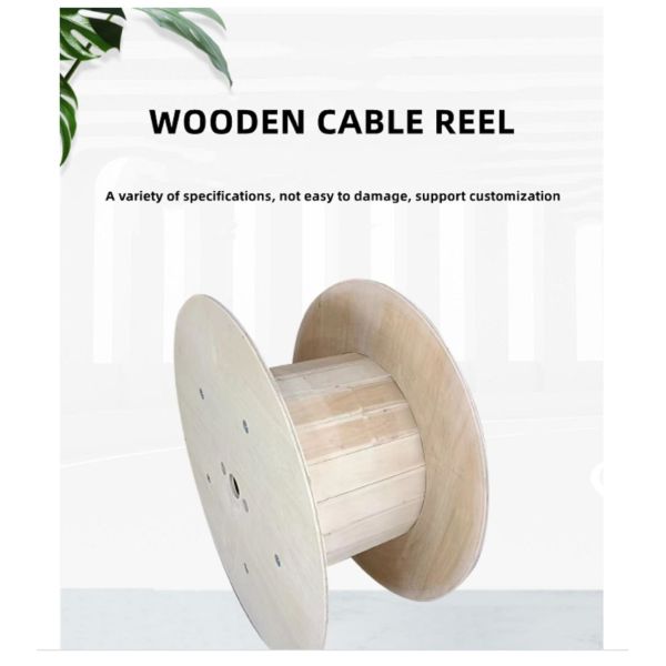 Factory Cable Drum Timber/ Plywood Material Custom- Design Drum Cable Reel Golden Supplier Knock Down Kit Cable Drum