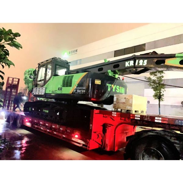 Single Load Transportation Rotary Piling Rig KR60C With CAT Chassis