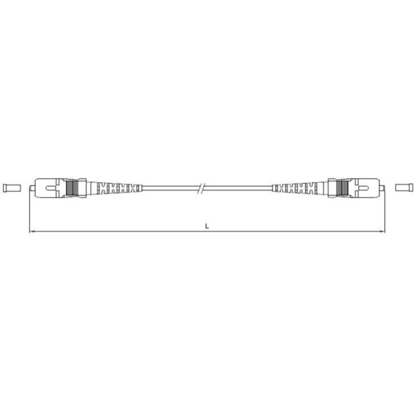 Customized Length SC APC to SC APC Simplex OS2 Single Mode LSZH 2.0mm Fiber Optic Patch Cable