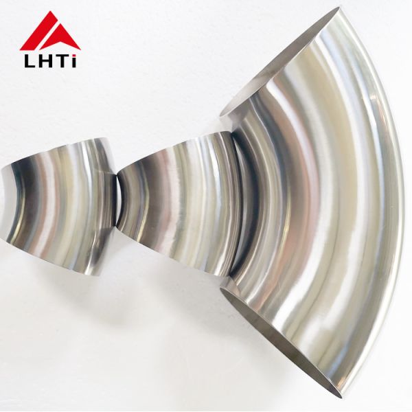 Titanium Short Radius Elbow Pipe Fitting Gr1 Gr2 45 90 180 Degree Forged Type