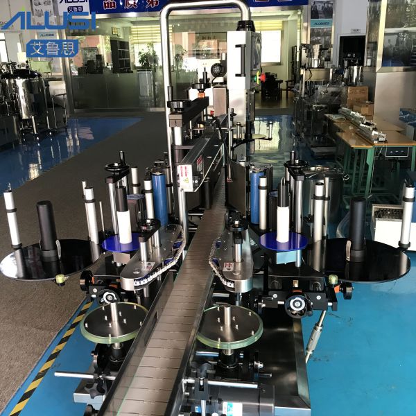 High speed Double Side Labeling Machine Flat Square Round Bottle Sticker Label Applicator