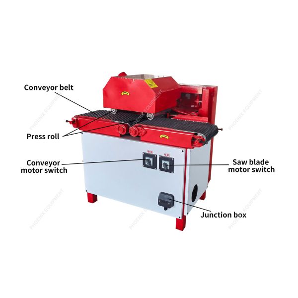 Fully Automatic Woodworking Multi Blade Saw 300mm Slitting Machine for Precision Cut