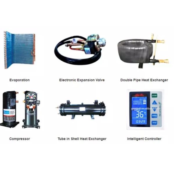 Multi Control Ground Source Heat Pump Unit 126KW 40P LCD Finger Touch