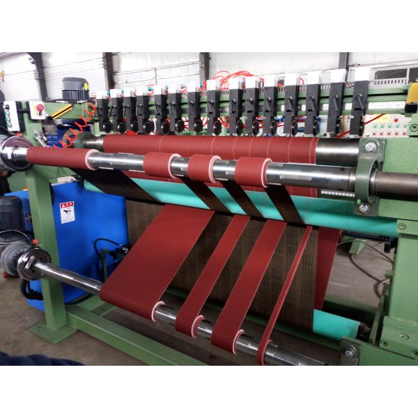 Electricity Powered Full Automatic Abrasive Jumbo Roll Slitter for Making Abrasive Belt