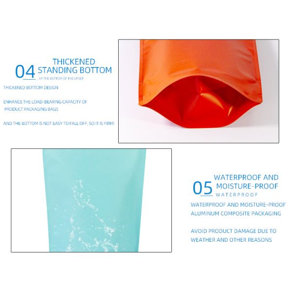 Premium Barrier Protection Customizable Stand-Up Bags For Long-Lasting Food Quality