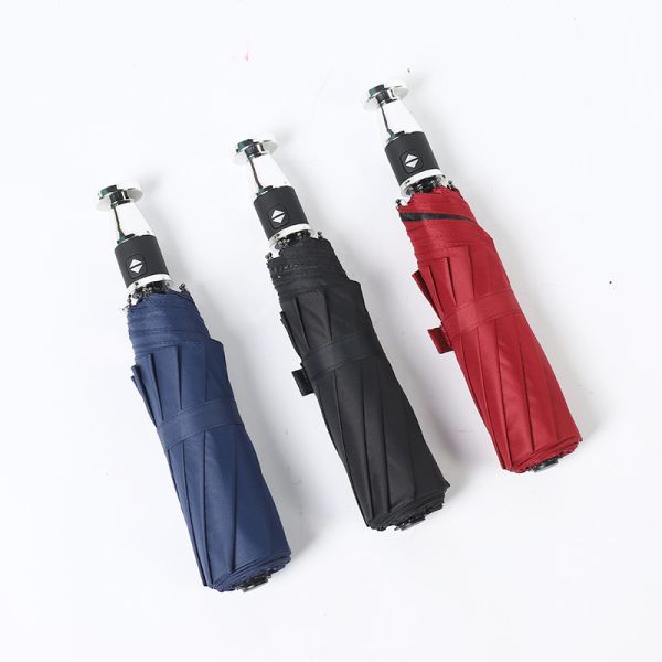 2023 All in 1 Function Custom Designer 3 Fold Windproof Rolls-Royce Handle Umbrella