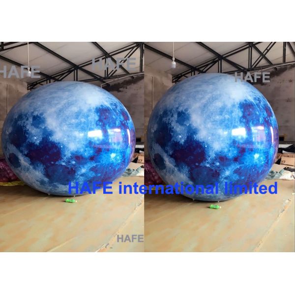 2m Diameter Inflatable Advertising Balloon PVC Inflatable Moon Balloon For Events