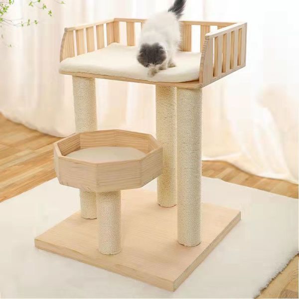 Detachable Modern Cat Tree Cat Climbing Frame Skin Friendly
