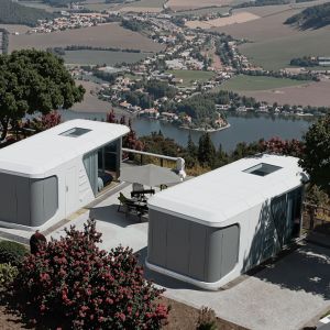 Custom Prefab Capsule House with Galvanized Steel Frame