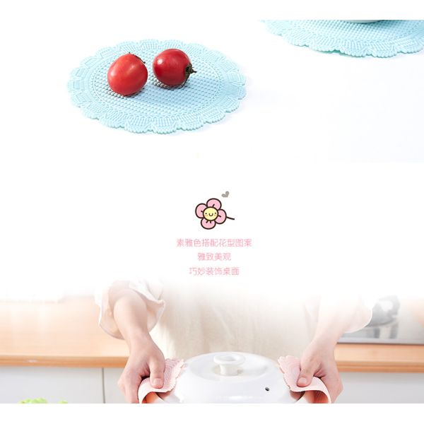 Lower Shape Large Heat Resistant Silicone Mat Drink Cup Coasters