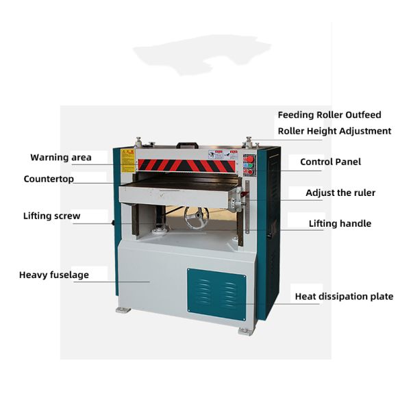 Wood Surface Planer Machine 440mm Max. Planing Width With Sliding Table