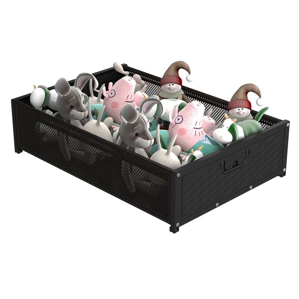 Functional Design Multifunctional Pulley Storage Rack for Under Bed Clothes/Book/Toy
