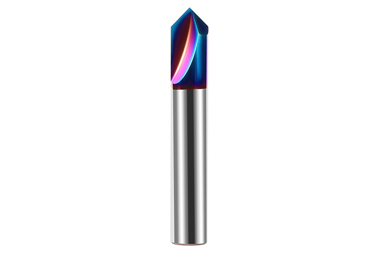 65° 2-Flute Chamfering Tool with 90° Angle Tungsten Carbide Milling Cutter for Stainless Steel