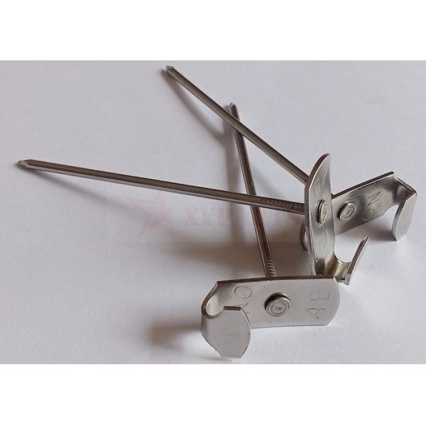 14ga X 2-1/2" Ss Rectangular Top Lacing Anchors To Secure Removable Insulating Blankets