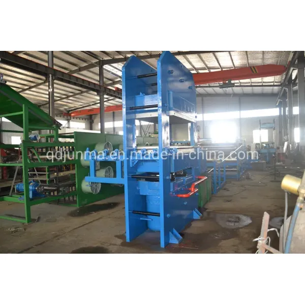 Automatic PLC Control Frame Structure Hydraulic Push-Pull Mold Rubber Vulcanizing Machine for Wheelbarrow Tire Making