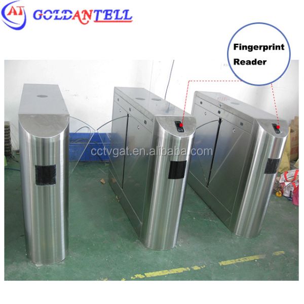 Intelligent QR Code Access Optical Turnstile with IP54 Waterproof 304 Stainless Steel 1200x300x1000mm Security Turnstile Gate