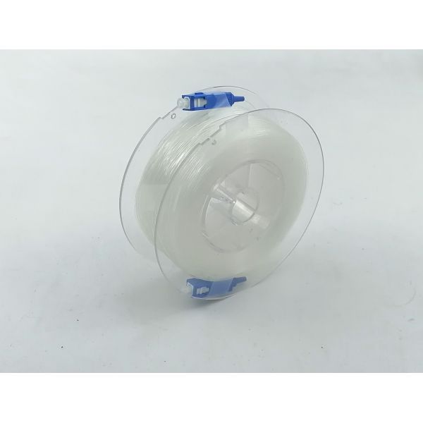 SC/UPC-SC/UPC Invisible Transparent Optical Fiber Cable, OS2 Singlemode G657B3, Nylon Jacket 10M