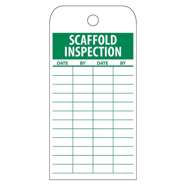 Scaffolding Safety Tag Polyester Waterproof Durable Lockout Tag