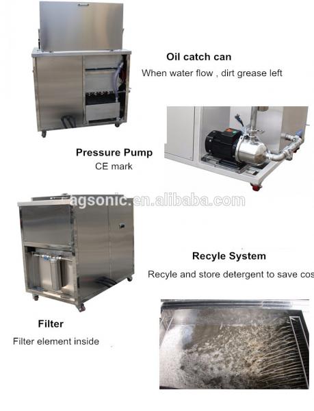 Cleaning All Type Marine Diesel Engines Industrial Ultrasonic Cleaner 300 L / 500 L